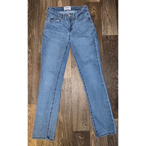 DENIZEN Levis Jeans Womens 6M Light Blue Wash Mid Rise Slim - Picture 1 of 6